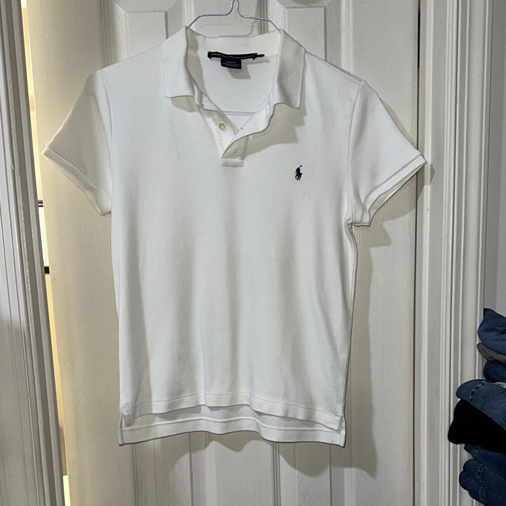 Polo by Ralph Lauren Woman’s White Classic Slim Polo Shirt